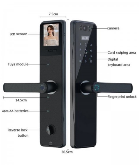 Security Lock: 5 ways to open Video - Camera Front Door